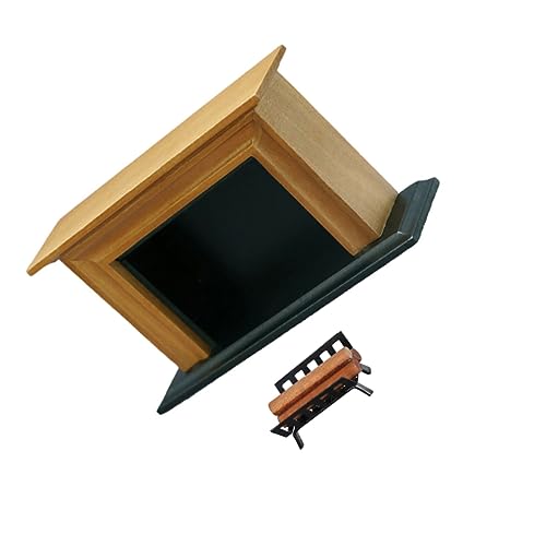 JUMPLAWN 1 Satz Mini -Kaminmodell Brennholzstapel-Modell Mini-Brennholzstapel Möbelmodell Brennholzstapel der Mikroszene Puppenhauskamin Mikroszenenkamin Mikrokamin-Modell von JUMPLAWN