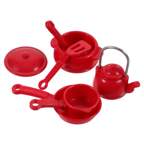 JUMPLAWN 1 Satz Mini-Küchenspielzeug Mini-Hausküchen-Kochgeschirr Mini-Küchenutensil Mini-Küchengeschirr kleines Küchengeschirr Kinderspielzeug Miniatur -Stütze Plastik rot JUMPLAWN 1 Satz Mini-Küchenspielzeug Mini-Hausküchen-Kochgeschirr Mini-Küchenutensil Mini-Küchengeschirr kleines Küchengeschirr Kinderspielzeug Miniatur -Stütze Plastik rot von JUMPLAWN