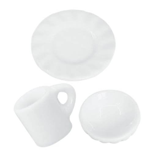 JUMPLAWN 1 Satz Mini-Küchenutensilien Mini-Tasse Teetasse und Untertasse Becher große Teetasse verschütten esspressokaffeetassen Set Caffe tassen Set Puppenhaus Mini-Kaffeetassen Harz Weiß JUMPLAWN 1 Satz Mini-Küchenutensilien Mini-Tasse Teetasse und Untertasse Becher große Teetasse verschütten esspressokaffeetassen Set Caffe tassen Set Puppenhaus Mini-Kaffeetassen Harz Weiß von JUMPLAWN