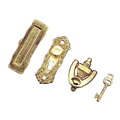 JUMPLAWN 1 Satz Mini Möbeldekoration Mini-Pull-Ring-Ornament Dollhouse Lock Mini- -Pull-Ring- Mini-Hardware-Handwerk Innendekoration Der Tür Golden Metall JUMPLAWN 1 Satz Mini Möbeldekoration Mini-Pull-Ring-Ornament Dollhouse Lock Mini- -Pull-Ring- Mini-Hardware-Handwerk Innendekoration Der Tür Golden Metall von JUMPLAWN