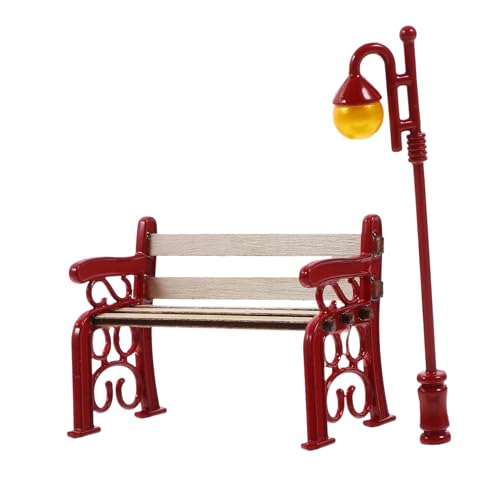 JUMPLAWN 1 Satz Mini-Straßenlaternendekor kinderspielzeug Miniaturstuhl Miniaturmöbel Wohnzimmer puppenhaus deko Mini-Hausdekoration Bankmodell Mini -Bank Zinklegierung rot JUMPLAWN 1 Satz Mini-Straßenlaternendekor kinderspielzeug Miniaturstuhl Miniaturmöbel Wohnzimmer puppenhaus deko Mini-Hausdekoration Bankmodell Mini -Bank Zinklegierung rot von JUMPLAWN