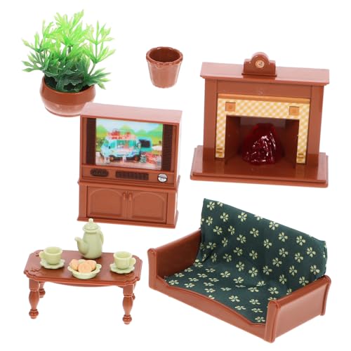 JUMPLAWN Miniatur-Modell-raumdekor Für Jungen Und Mädchen Puppenhaus-möbelset Puppenhaus-szenen-Requisite Mini-möbel von JUMPLAWN