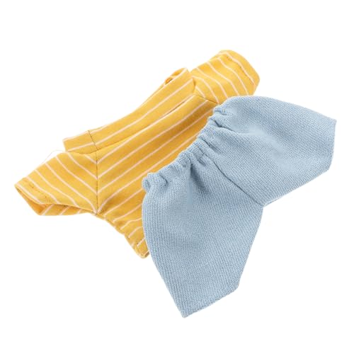 JUMPLAWN 1 Satz Niedliches Bärenpuppen Outfit mit Hose und Shirt Austauschbare Bärenkleidung für Charmantes Kostüm für Puppen für Feiern JUMPLAWN 1 Satz Niedliches Bärenpuppen Outfit mit Hose und Shirt Austauschbare Bärenkleidung für Charmantes Kostüm für Puppen für Feiern von JUMPLAWN