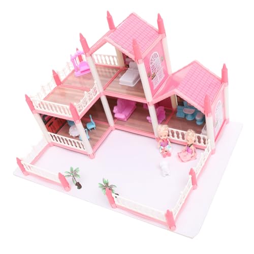 JUMPLAWN 1 Satz Prinzessin Castle Geburtstagsgeschenk Montage Von Burgmodellen -DIY-burgspielzeug Großes Villa-schlossspielzeug Miniaturhaus Kit Rosa Plastik JUMPLAWN 1 Satz Prinzessin Castle Geburtstagsgeschenk Montage Von Burgmodellen -DIY-burgspielzeug Großes Villa-schlossspielzeug Miniaturhaus Kit Rosa Plastik von JUMPLAWN