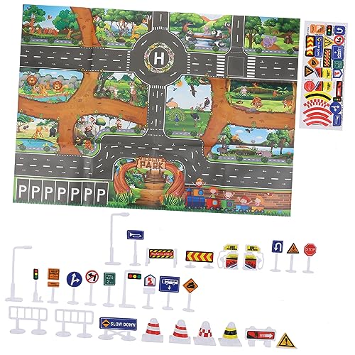 JUMPLAWN 1satz Tierpark Spielmatte Für Junge Mädchen wasserdichte Verkehrsspielmatte Lernspielzeug Für Junge Mädchen Spielzeugteppich Mit Verkehrszeichen Indoor Auto-spielmatte Mit JUMPLAWN 1satz Tierpark Spielmatte Für Junge Mädchen wasserdichte Verkehrsspielmatte Lernspielzeug Für Junge Mädchen Spielzeugteppich Mit Verkehrszeichen Indoor Auto-spielmatte Mit von JUMPLAWN