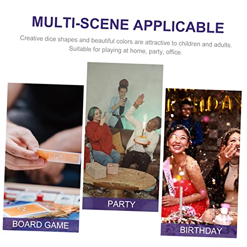 JUMPLAWN 1 Satz Vintage Teiliges Polyeder Würfelset Retro Dices für Brettspiele Partyzubehör mit Design und Vielseitigen Würfeln für Spieleabende von JUMPLAWN