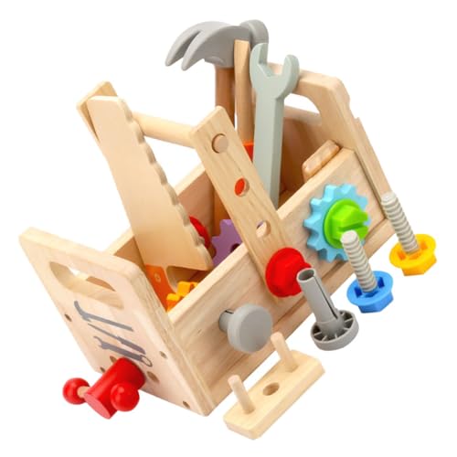 JUMPLAWN 1 Satz Werkzeugkasten Set Pädagogisches für Frühkindliche Entwicklung Fördert Handwerkliche Fähigkeiten und Kreativität Geburtstage und Feiertage JUMPLAWN 1 Satz Werkzeugkasten Set Pädagogisches für Frühkindliche Entwicklung Fördert Handwerkliche Fähigkeiten und Kreativität Geburtstage und Feiertage von JUMPLAWN