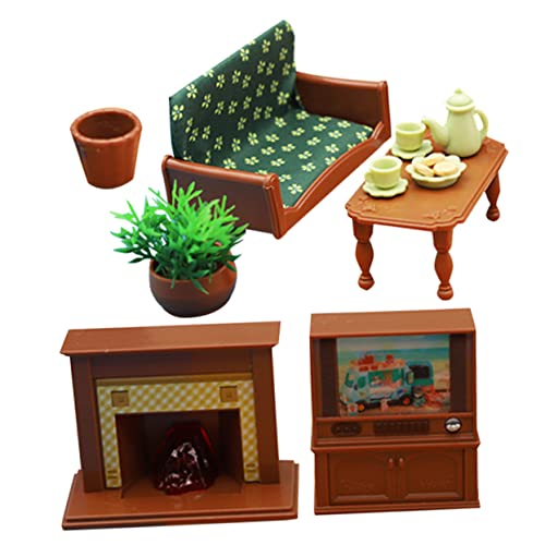 JUMPLAWN 1 Satz Wohnzimmer Niedliche Sofa und Tv Möbel für Puppenhaus Hochwertige Miniaturmöbel für Kreative Raumgestaltung und DIY Puppenhaus Zubehör JUMPLAWN 1 Satz Wohnzimmer Niedliche Sofa und Tv Möbel für Puppenhaus Hochwertige Miniaturmöbel für Kreative Raumgestaltung und DIY Puppenhaus Zubehör von JUMPLAWN