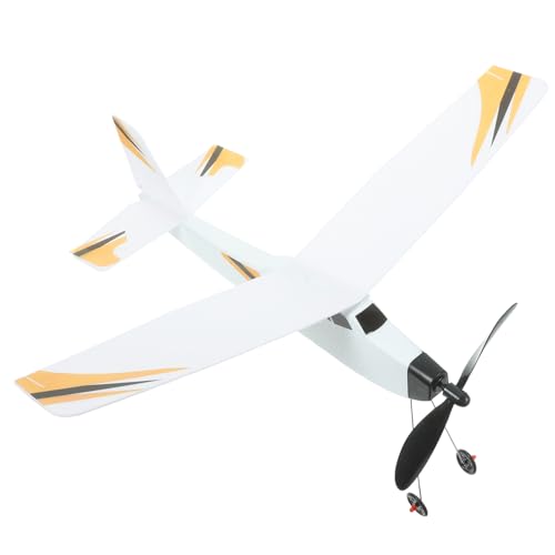 JUMPLAWN 1 Satz angetriebenes Flugzeugmodell Outdoor draußen lernspielzeug Flugzeuge Spielzeuge Flugzeugspielzeug Flugzeug Folge Orange von JUMPLAWN
