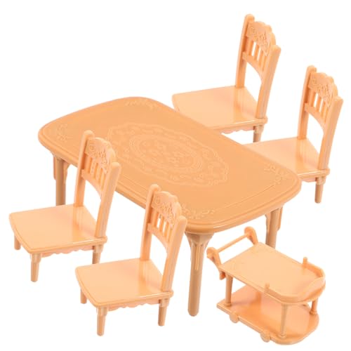JUMPLAWN 1satz Miniatur Esszimmer Möbel Set Für Puppenhaus Teiliges Langlebiges Und Realistisches Plastikmöbel Für Kreative Puppenhaus-projekte Und Spielszene JUMPLAWN 1satz Miniatur Esszimmer Möbel Set Für Puppenhaus Teiliges Langlebiges Und Realistisches Plastikmöbel Für Kreative Puppenhaus-projekte Und Spielszene von JUMPLAWN
