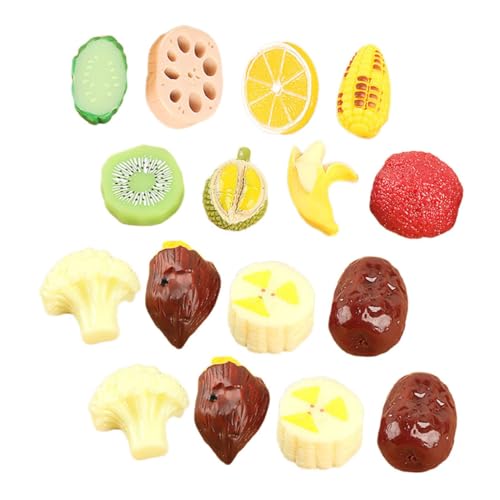 JUMPLAWN 1 Set Gefälschter Miniatur -gemüse -Mini -Simulation Obst Kleine Realistische Obstmodelle (gemischter Stil) von JUMPLAWN