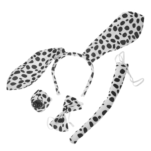 JUMPLAWN 1 Set Hundekostüm-set, Hunde-fliege, Ohren, Stirnband, Nase, Hundemotiv-kostüm-zubehör JUMPLAWN 1 Set Hundekostüm-set, Hunde-fliege, Ohren, Stirnband, Nase, Hundemotiv-kostüm-zubehör von JUMPLAWN
