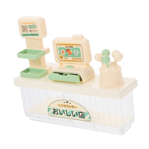 JUMPLAWN 1 Set Kassierer Modell Registrierkasse Geburtstagsgeschenk Spielhaus Requisite Wiederverwendbare Puppenhaus Kunststoff JUMPLAWN 1 Set Kassierer Modell Registrierkasse Geburtstagsgeschenk Spielhaus Requisite Wiederverwendbare Puppenhaus Kunststoff von JUMPLAWN