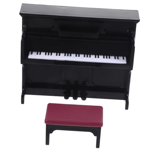 JUMPLAWN 1 Set Klaviermodell Puppenhaus Kleines Hauszubehör Klavier Und Hocker Requisiten Mini Hauszubehör Klavier Für Mini Tastaturraum Miniaturmöbel Ma Toys Kunststoff JUMPLAWN 1 Set Klaviermodell Puppenhaus Kleines Hauszubehör Klavier Und Hocker Requisiten Mini Hauszubehör Klavier Für Mini Tastaturraum Miniaturmöbel Ma Toys Kunststoff von JUMPLAWN