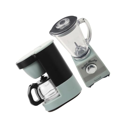 JUMPLAWN 1 Set Mini Kaffeemaschine Entsafter Tragbarer Mini Entsafter Puppenhaus Zubehör Tragbarer Entsafter Kleine Mini Entsaftermaschine Mini Kaffeemaschine Miniatur Puppenhaus von JUMPLAWN