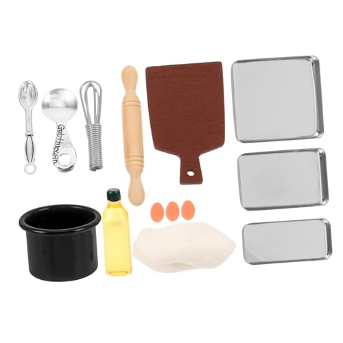 JUMPLAWN 1 Set Mini Küchenrequisiten Mini Kochküche Kleine Werkzeuge Zubehör Miniatur Zubehör Minis Mini Backmodell Mini Hausdekor Puppenhaus Ornamente Kunststoff von JUMPLAWN