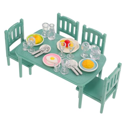 JUMPLAWN 1 Set Mini Möbelbausätze Puppenmöbel Stühle Esszimmerstuhl Mini Hausmöbel Miniatur Puppenhaus Puppenhaus Miniatur Lebensmittel Puppenhausmöbel Puppenzubehör Kunststoff von JUMPLAWN