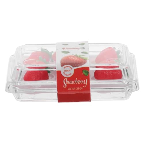 JUMPLAWN 1 Set Miniatur Dollhouse Food Realistic Erdbeeren Requi Mini Küche Backspielzeug Dekorative Künstliche Früchte Für Handwerks von JUMPLAWN