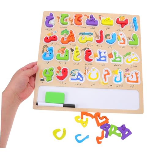 JUMPLAWN 1 Set Montessori-Puzzle Mit Arabischem Alphabet: Lernspielzeug Aus Holz Für Kleinkinder, Buchstaben-zuordnungsspiel Für Die Sprachentwicklung Im Vorschulalter JUMPLAWN 1 Set Montessori-Puzzle Mit Arabischem Alphabet: Lernspielzeug Aus Holz Für Kleinkinder, Buchstaben-zuordnungsspiel Für Die Sprachentwicklung Im Vorschulalter von JUMPLAWN