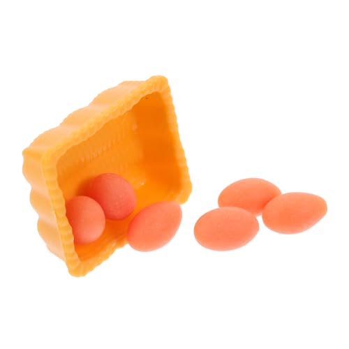 JUMPLAWN 1 Set Puppenhausmodell Mini Aufbewahrungskorb Dekore Miniatur Eier Modell Dekore Miniatur Eier Requisiten Küche Miniatur Eier Dekore Mini Korb Verzierungen Mini Eierkorb Orange JUMPLAWN 1 Set Puppenhausmodell Mini Aufbewahrungskorb Dekore Miniatur Eier Modell Dekore Miniatur Eier Requisiten Küche Miniatur Eier Dekore Mini Korb Verzierungen Mini Eierkorb Orange von JUMPLAWN
