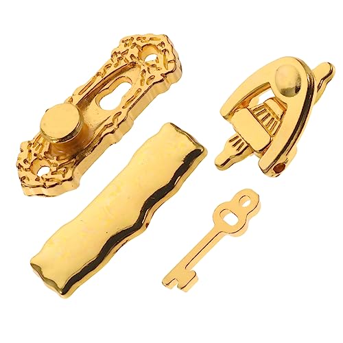 JUMPLAWN 1 Set Puppenhauszubehör Spielhaustür Spielzeughausdekoration Türschloss Mini Hausbausatz Miniaturschlösser Mit Schlüsseln Miniatur Türbeschläge Miniatur Goldene JUMPLAWN 1 Set Puppenhauszubehör Spielhaustür Spielzeughausdekoration Türschloss Mini Hausbausatz Miniaturschlösser Mit Schlüsseln Miniatur Türbeschläge Miniatur Goldene von JUMPLAWN