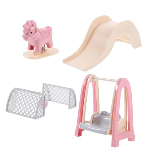 JUMPLAWN 1 Set Simulation Mini Möbel Puppenhaus Zubehör Mini Fußballtor Miniatur Mini Zubehör Puppenhaus Fußballtor Mini Spielhaus Kunststoff von JUMPLAWN