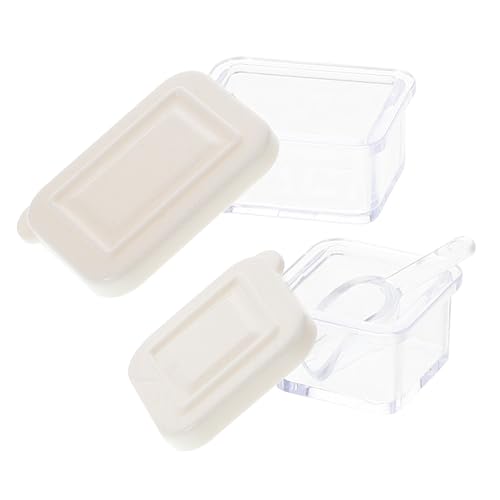 JUMPLAWN 1 Set Simulierter Transparenter Miniatur Lunchkoffer Miniatur Hauszubehör Puppenhaus Lunchkoffer Puppenhaus Dekoration Miniatur Bento Koffer Modell Aus Kunststoff von JUMPLAWN