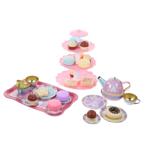 JUMPLAWN 1 Set Teeservice Prinzessin Tea Time Pink Simulation Küchenzubehör Mädchen Kleinkindspielzeug Miniatur Teegeschirr Teeparty Dekorationen Kinderspielzeug Weißblech JUMPLAWN 1 Set Teeservice Prinzessin Tea Time Pink Simulation Küchenzubehör Mädchen Kleinkindspielzeug Miniatur Teegeschirr Teeparty Dekorationen Kinderspielzeug Weißblech von JUMPLAWN