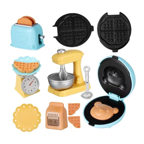 JUMPLAWN 1 Set Toaster Puppenhaus Zubehör Fantasievolle Dekoration Mini Tisch Kaffee Brot Maschine Küche Zubehör Kunststoff JUMPLAWN 1 Set Toaster Puppenhaus Zubehör Fantasievolle Dekoration Mini Tisch Kaffee Brot Maschine Küche Zubehör Kunststoff von JUMPLAWN