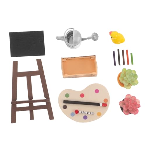 JUMPLAWN 1 Set Zeichenwerkzeug Modell Tiny Homes Puppenhaus Zubehör Dekoration Kleines Tiny Houses Kleines Miniatur Szenenlayout Miniaturspielzeug Mini Layout Requisite von JUMPLAWN