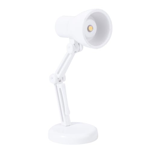 JUMPLAWN 1 Stück Mini Tischlampe für Puppenhaus Kreatives Modell mit LED Beleuchtung oder Mini Dekoration Batteriebetrieben Vielseitig Einsetzbar von JUMPLAWN