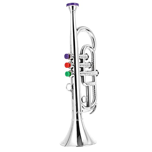 JUMPLAWN 1 Stück Simulierte Saxophonspielzeuge -Saxophon-Requisite Kindermusical Saxophon Instrument für Musikspielzeug für Babys Überzug Silver von JUMPLAWN