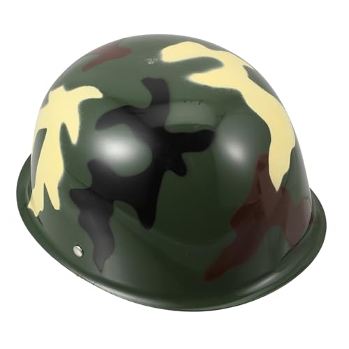 JUMPLAWN 1 Stück Tarnhutspielzeug Partykleid Versorgung Rollenspielhelm Simulationssoldatenhut Tarnhut aus Kunststoff Soldatenhelm- Kinderhelm Hut anziehen Plastik von JUMPLAWN