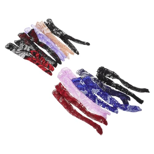 JUMPLAWN 10paare Lange Puppensocken Mit Spitzenrand Weiche Und Bequeme Strümpfe Für Amerikanische Puppen Für Dress-up Und Rollenspiele von JUMPLAWN