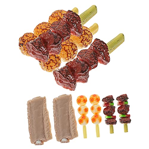 JUMPLAWN 10 Stück Barbecue -Spießspielzeuge Spielzeugnahrung künstliches Grillgut Grillfleisch Künstliches Essen Grillspielzeug Food-Fotografie-Requisite Bratenspielzeug PVC JUMPLAWN 10 Stück Barbecue -Spießspielzeuge Spielzeugnahrung künstliches Grillgut Grillfleisch Künstliches Essen Grillspielzeug Food-Fotografie-Requisite Bratenspielzeug PVC von JUMPLAWN