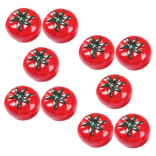 JUMPLAWN 10 Stück Lebensechte Mini-Tomaten-Verzierungen, Falsche Mini-früchte, Requisiten, Künstliche Mini-Tomaten JUMPLAWN 10 Stück Lebensechte Mini-Tomaten-Verzierungen, Falsche Mini-früchte, Requisiten, Künstliche Mini-Tomaten von JUMPLAWN