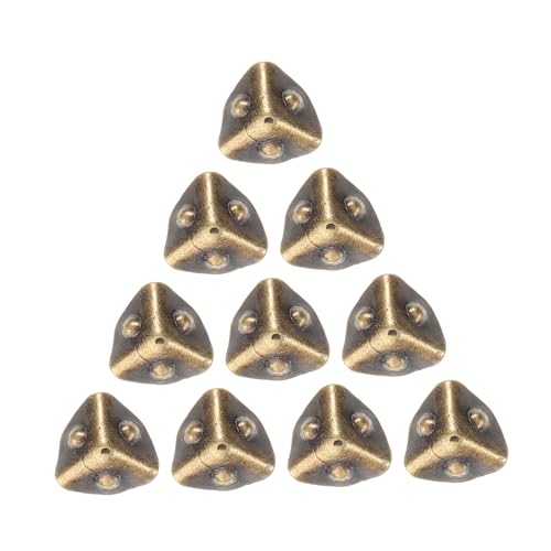 JUMPLAWN 10 Stück Mini Koffer Eckenschutz für DIY Puppenhaus Zubehör Metall Box Füße Abdeckungen für Mini Dekorationsboxen Schmuckkasten Eckenschutz Antik Bronzefarben JUMPLAWN 10 Stück Mini Koffer Eckenschutz für DIY Puppenhaus Zubehör Metall Box Füße Abdeckungen für Mini Dekorationsboxen Schmuckkasten Eckenschutz Antik Bronzefarben von JUMPLAWN