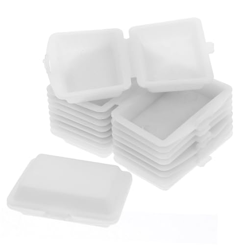 JUMPLAWN 10 Stück Mini -Lunchbox -Modell realistisch klein Lunchboxen für Party winzig Miniatur-Puppenhauszubehör Puppenhaus Mini-Puppenhauszubehör Plastik Weiß JUMPLAWN 10 Stück Mini -Lunchbox -Modell realistisch klein Lunchboxen für Party winzig Miniatur-Puppenhauszubehör Puppenhaus Mini-Puppenhauszubehör Plastik Weiß von JUMPLAWN