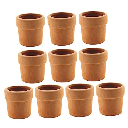 JUMPLAWN 10 Stück Miniaturspielzeugmodell eingetopft Mini-Töpfe Puppe Blumentöpfe Statuen Mini-Pflanzgefäß-Ornamente Pflanzerstatue Miniaturblumentopf Keramik JUMPLAWN 10 Stück Miniaturspielzeugmodell eingetopft Mini-Töpfe Puppe Blumentöpfe Statuen Mini-Pflanzgefäß-Ornamente Pflanzerstatue Miniaturblumentopf Keramik von JUMPLAWN