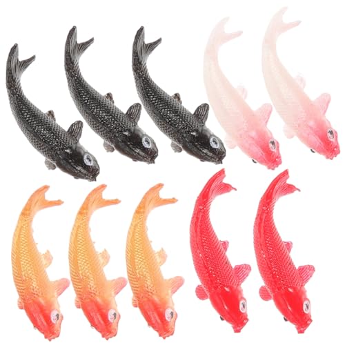 JUMPLAWN 10 Stück Puppenhausmodell Mikro Klein Schwimmend Mini Lebensraum Kleine Figur Winzige Simulation Simulieren Künstliches Ornament Puppenhaus Realistische Schwimmbecken Puppen von JUMPLAWN