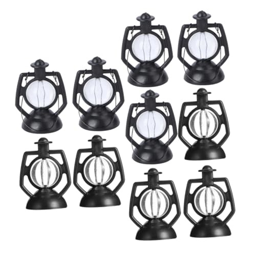 JUMPLAWN 10 Stück Simulierte Kleine Petroleumlampe Besteckhalter Benutzerdefiniertes Blitzstativ Kleines Stativ Plüschtiere Retro Petroleumlampe Schwanenhalsstativ Einfacher Fensterhaken von JUMPLAWN