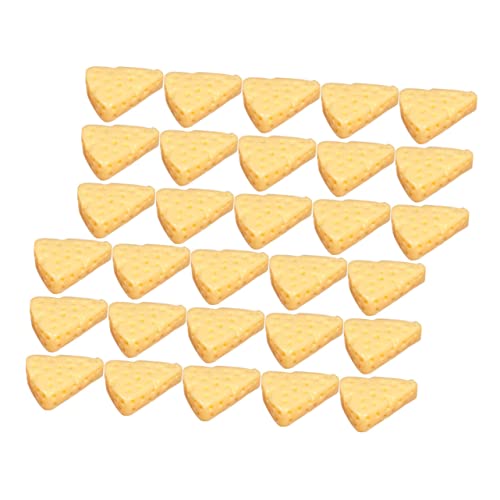 JUMPLAWN 100 Stück Miniaturen Küche Lebensmittel Käse mach es mini Miniatur-Käsemodell Mini-Küchenkäse Küche Miniatur-Käse- Harzverzierungen Miniaturkäse Plastik Yellow von JUMPLAWN