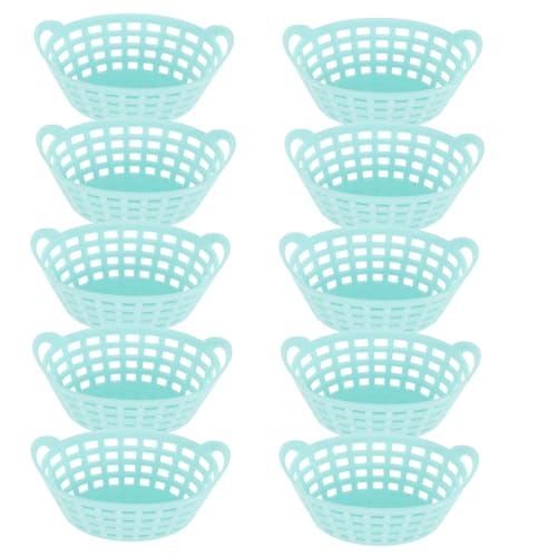 JUMPLAWN 10St Einkaufskorb aus Kunststoff Kücheneimer Aufbewahrungskorb Körbe Wäschekorb kühlkorb einkaufskorb Storage Baskets dekorativer Mini-Korb Simulation Korbmodell Plastik von JUMPLAWN
