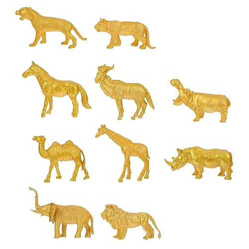 JUMPLAWN 10Stücke Goldene Tierfiguren Realistische Simulation Tierfiguren für Kreativität und Tiererkennung Dekoration für Zuhause und Büro JUMPLAWN 10Stücke Goldene Tierfiguren Realistische Simulation Tierfiguren für Kreativität und Tiererkennung Dekoration für Zuhause und Büro von JUMPLAWN