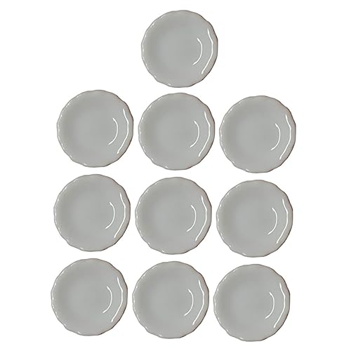 JUMPLAWN 10Stücke Mini Keramikplatten Für Puppenhäuser Dekorative Mini Geschirr Zubehör Für DIY Projekte Und Kreative Tischdekorationen von JUMPLAWN