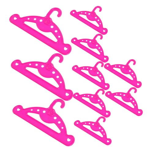 JUMPLAWN 10Stücke Platzsparende Kleiderbügel Für Puppen Robuste Kleiderständer Zur Organisation Der Puppengarderobe Für Puppensammler Und Bastelprojekte Leicht Und Tragbar von JUMPLAWN