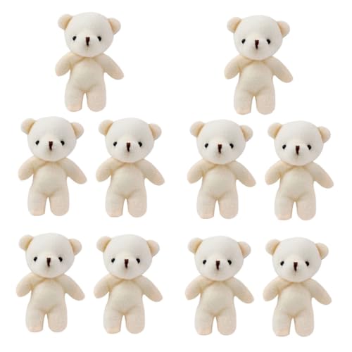 JUMPLAWN 10Stücke Plüschtiere Weiche Cartoon Bär Puppen Schlüsselanhänger für und DIY Dekoration Geburtstage und Feiertage JUMPLAWN 10Stücke Plüschtiere Weiche Cartoon Bär Puppen Schlüsselanhänger für und DIY Dekoration Geburtstage und Feiertage von JUMPLAWN