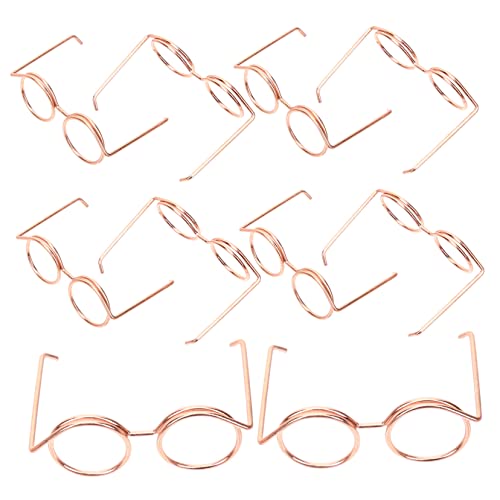 JUMPLAWN 10Stücke Puppenbrille Rundem Rahmen Für Puppenbekleidung Klassisches Puppenzubehör Roségold Für Mini Puppen Und Puppenhaus Zubehör JUMPLAWN 10Stücke Puppenbrille Rundem Rahmen Für Puppenbekleidung Klassisches Puppenzubehör Roségold Für Mini Puppen Und Puppenhaus Zubehör von JUMPLAWN