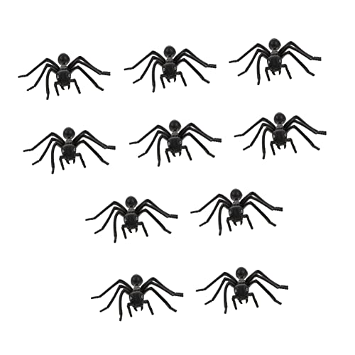 JUMPLAWN 10Stücke Realistische Schwarze Ameisen Deko Scherzartikel für Halloween Tischdekoration und Partyspaß für Streiche und Überraschungen von JUMPLAWN