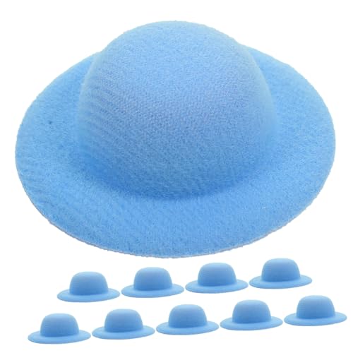 JUMPLAWN 10st Mini-Strohhut Kleiner Zylinder Mini-Clown-Zylinder Mini-frösche Modellbausätze Flacher Hut Mini-Enten Mini-haushut-Foto-Requisite Dekorativer DIY-Hut Kleine Hutstütze Eva Blue JUMPLAWN 10st Mini-Strohhut Kleiner Zylinder Mini-Clown-Zylinder Mini-frösche Modellbausätze Flacher Hut Mini-Enten Mini-haushut-Foto-Requisite Dekorativer DIY-Hut Kleine Hutstütze Eva Blue von JUMPLAWN